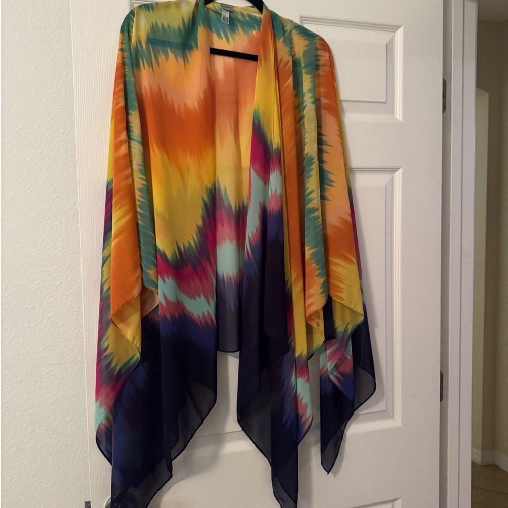 Chico's Multicolor Tie-Dye Scarf